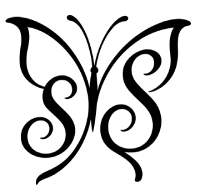 butterfly graphic black